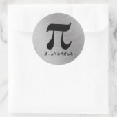 Sticker Rond 3.1459265 Constante Mathématique Pi (Sac)