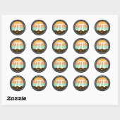 Sticker Rond 3.14 National Pi Day Design  - Pi Day Gift Idea (Feuille)