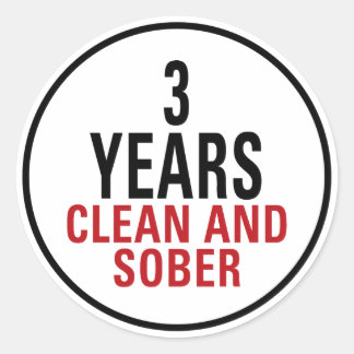 Sticker Rond 3 ans de propreté et de sobriété