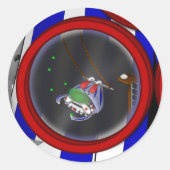 Sticker Rond 3 Cercles - Clown - (Devant)