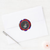 Sticker Rond 3 Cercles - Clown - (Enveloppe)