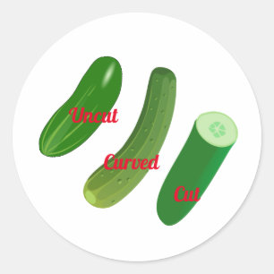 Sticker Rond 3 concombres Thunder_Cove