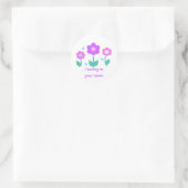 Sticker Rond 3 fleurs (Sac)