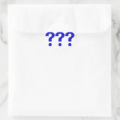 Sticker Rond 3 Points de question (Sac)
