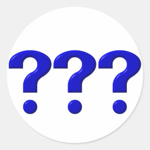 Sticker Rond 3 Points de question