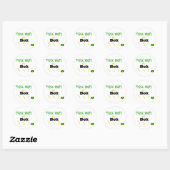Sticker Rond 3 volts de boulon (Feuille)