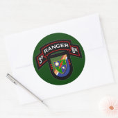 Sticker Rond 3d Bn, 75e régiment de Rangers - aéroporté (Enveloppe)