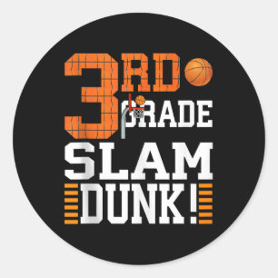 Sticker Rond 3e Année Enfants Premier jour de l'école Chelem Du