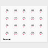 Sticker Rond 3e anniversaire de Mariage Dons amusants pour lui (Feuille)