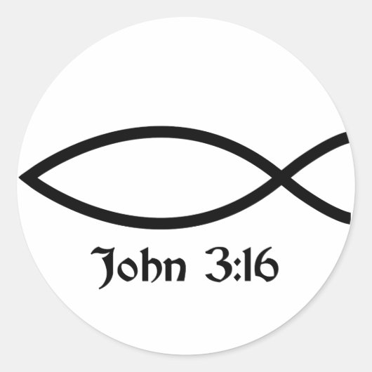 Sticker Rond 3h16 de John (Devant)