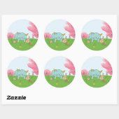 STICKER ROND 4月モンスターシール (Feuille)