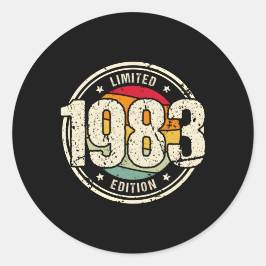 STICKER ROND 40 1983 40E (Devant)