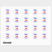 Sticker Rond 40 Anniversaire (Feuille)