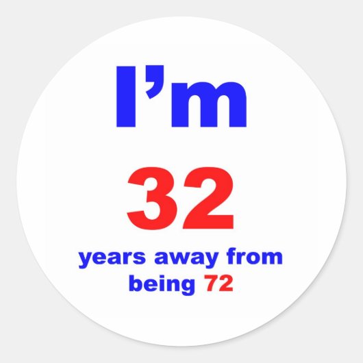 Sticker Rond 40 Anniversaire (Devant)