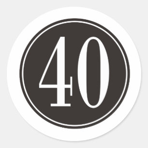 Sticker Rond #40 Cercle noir