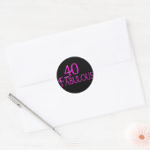 Sticker Rond 40 et fabuleux (Enveloppe)
