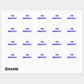 Sticker Rond 40 Roches (Feuille)