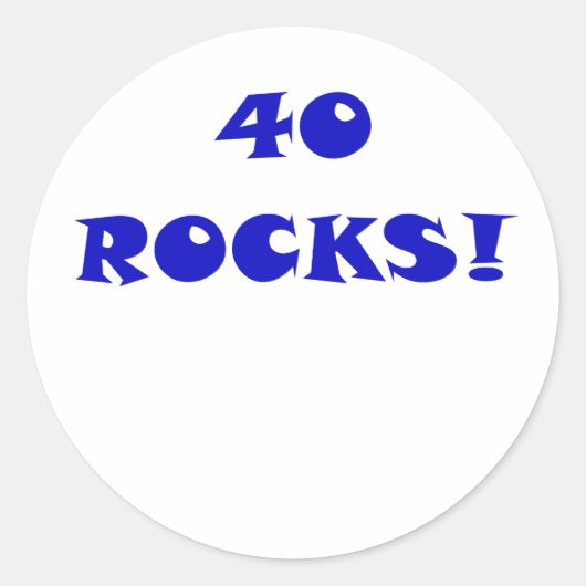 Sticker Rond 40 Roches (Devant)