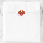 Sticker Rond 40 Une tomate chaude (Sac)