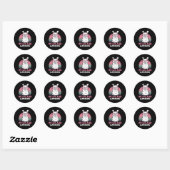 Sticker Rond 40 Year Old Bday Llamazing 40th Birthday Llama (Feuille)