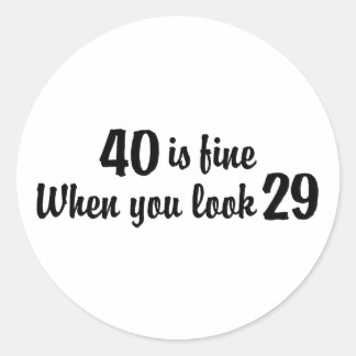 Sticker Rond 40e anniversaire
