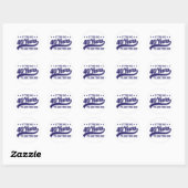 Sticker Rond 40e anniversaire (Feuille)