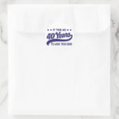 Sticker Rond 40e anniversaire (Sac)