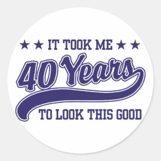 Sticker Rond 40e anniversaire