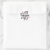 Sticker Rond 40e anniversaire (Sac)