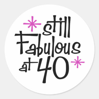 Sticker Rond 40e anniversaire