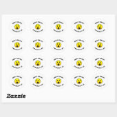 Sticker Rond 40e anniversaire Gag Dons (Feuille)