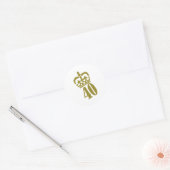 Sticker Rond 40e anniversaire - Numéro - Quarante (Enveloppe)