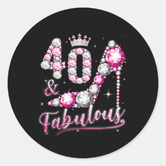 Sticker Rond 40E Chaussures De Couronne Diamant 40 Fabuleux 40