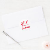 Sticker Rond 42e anniversaire (Enveloppe)