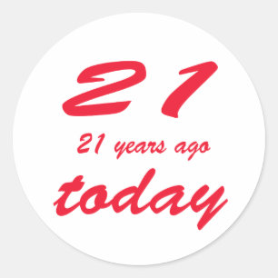 Sticker Rond 42e anniversaire