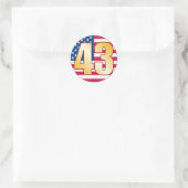 Sticker Rond 43 USA Gold (Sac)