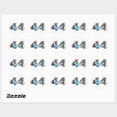 Sticker Rond 44 : Collage du journal d'investiture d'Obama (Feuille)