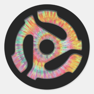 Sticker Rond 45 Cravate-Dye