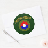 Sticker Rond 45e TPIP - 9e infanterie (Enveloppe)