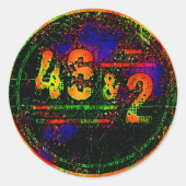 Sticker Rond 46 et 2 (Devant)