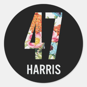 Sticker Rond 47 Floral Féminin Pour Femmes Filles
