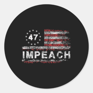 Sticker Rond 47 Trump 47e président américain