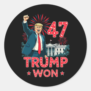 Sticker Rond 47e jour d'investiture du président Donald Trump 2