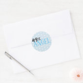 Sticker Rond 49% Angel - personnalisable (Enveloppe)