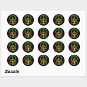 Sticker Rond 4 20 Paix (Feuille)