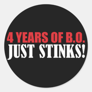 Sticker Rond 4 ans de puanteurs de la BO juste !