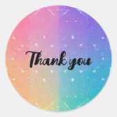 Sticker Rond 4 coins colorés (Devant)