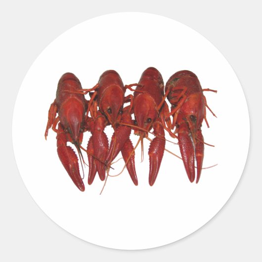 Sticker Rond 4 Crawfish cuits (Devant)