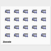 Sticker Rond 4 De Plus Pour 44 (Feuille)