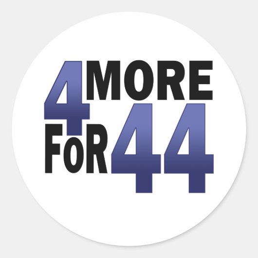 Sticker Rond 4 De Plus Pour 44 (Devant)
